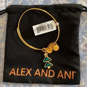 Alex and Ani Christmas tree bracelet